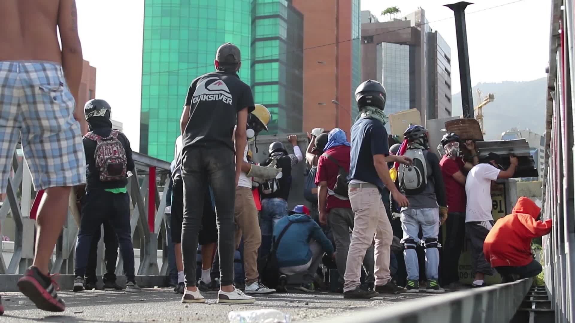 Violent Clashes In Caracas