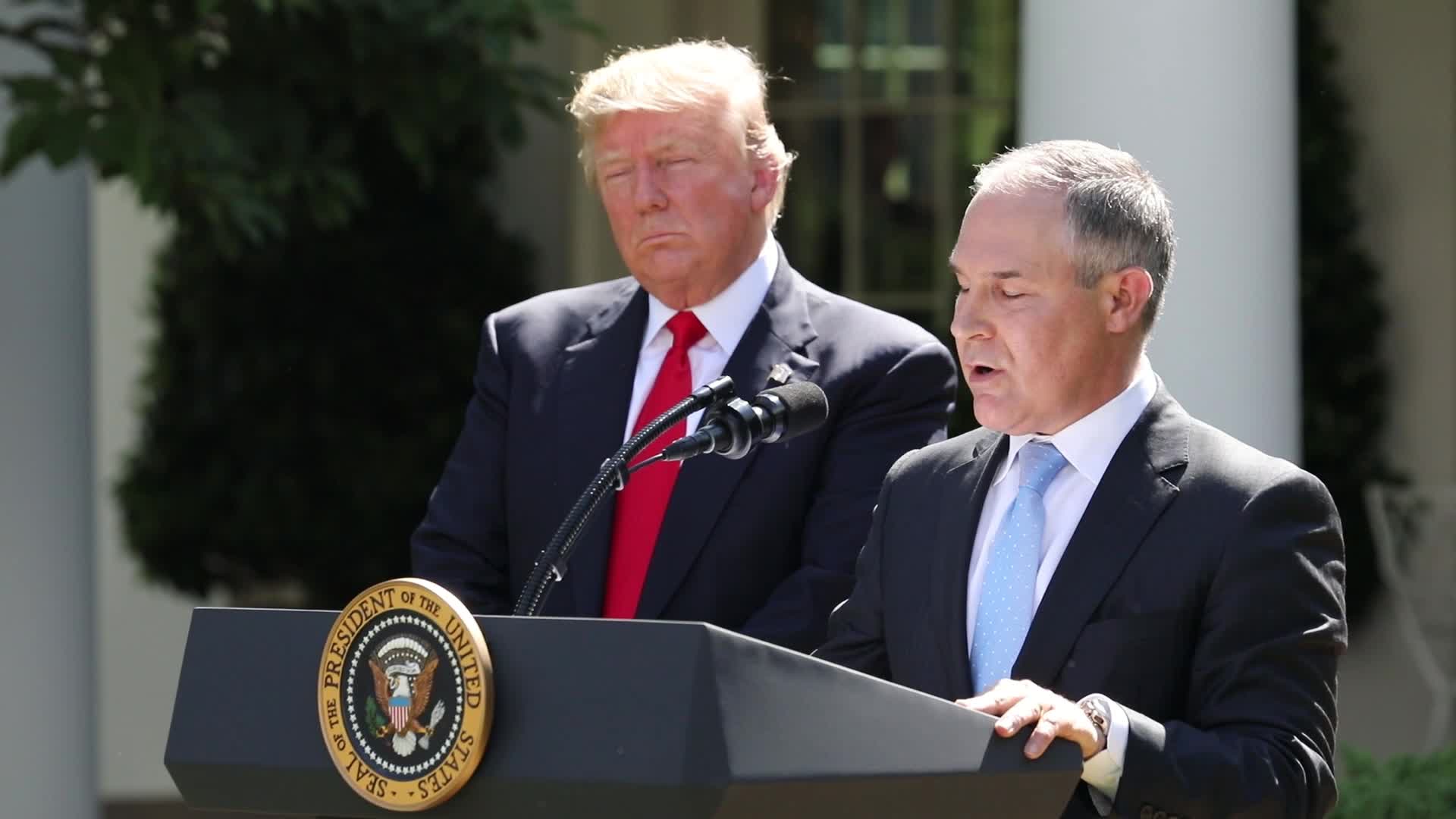 President Donald Trump Makes Statement On Paris Climate Agreement