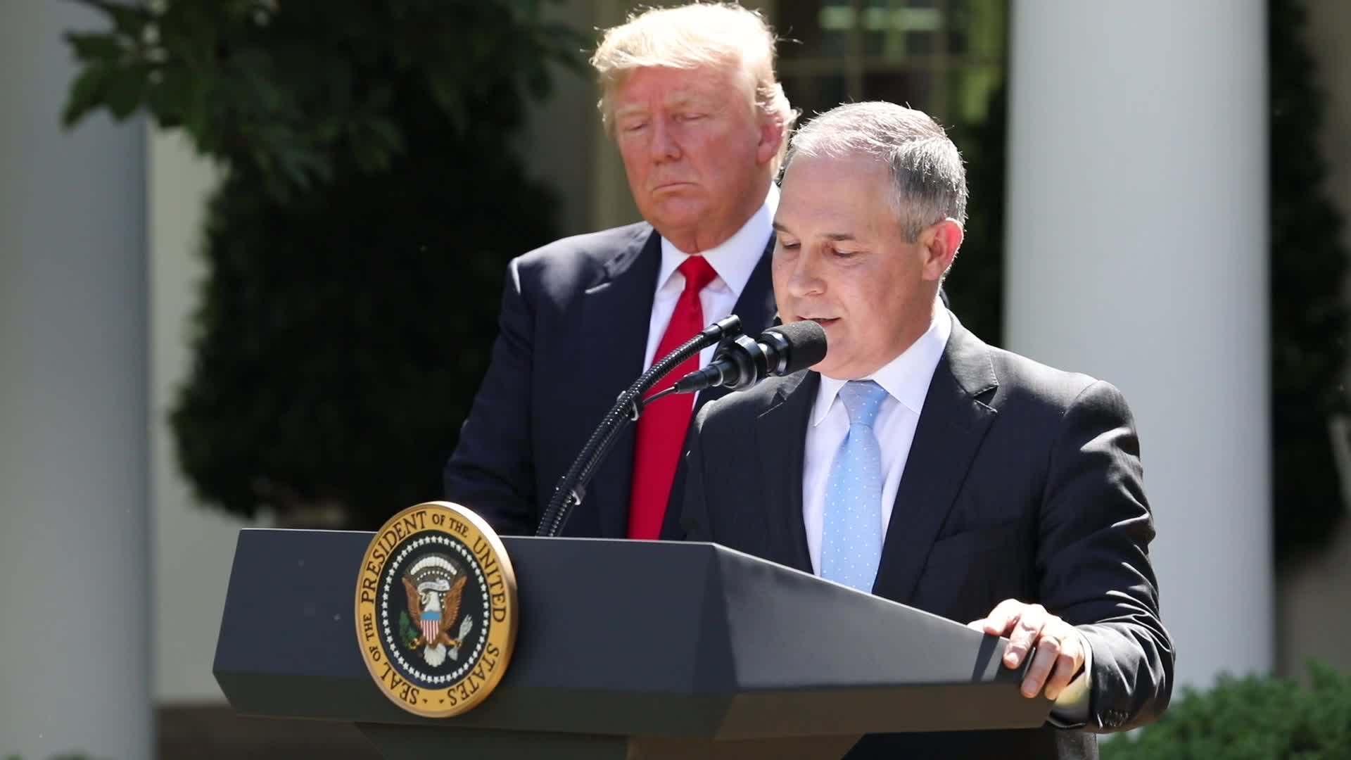 President Donald Trump Makes Statement On Paris Climate Agreement