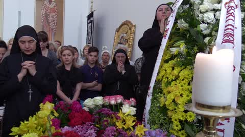 Funeral ceremony for Ukrainian Cardinal Lubomyr Husar in Kiev