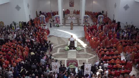 Funeral ceremony for Ukrainian Cardinal Lubomyr Husar in Kiev