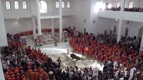 Funeral ceremony for Ukrainian Cardinal Lubomyr Husar in Kiev