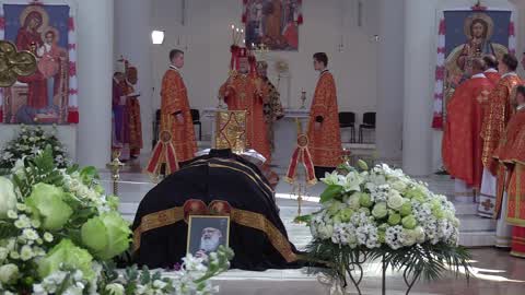 Funeral ceremony for Ukrainian Cardinal Lubomyr Husar in Kiev