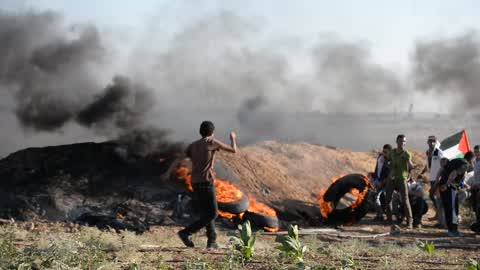 Protest against Israeli blockade in Gaza