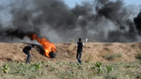Protest against Israeli blockade in Gaza
