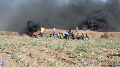 Protest against Israeli blockade in Gaza