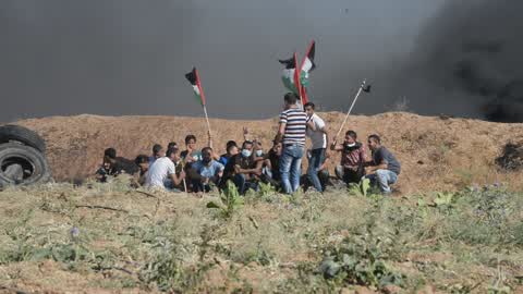 Protest against Israeli blockade in Gaza