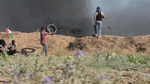 Protest against Israeli blockade in Gaza