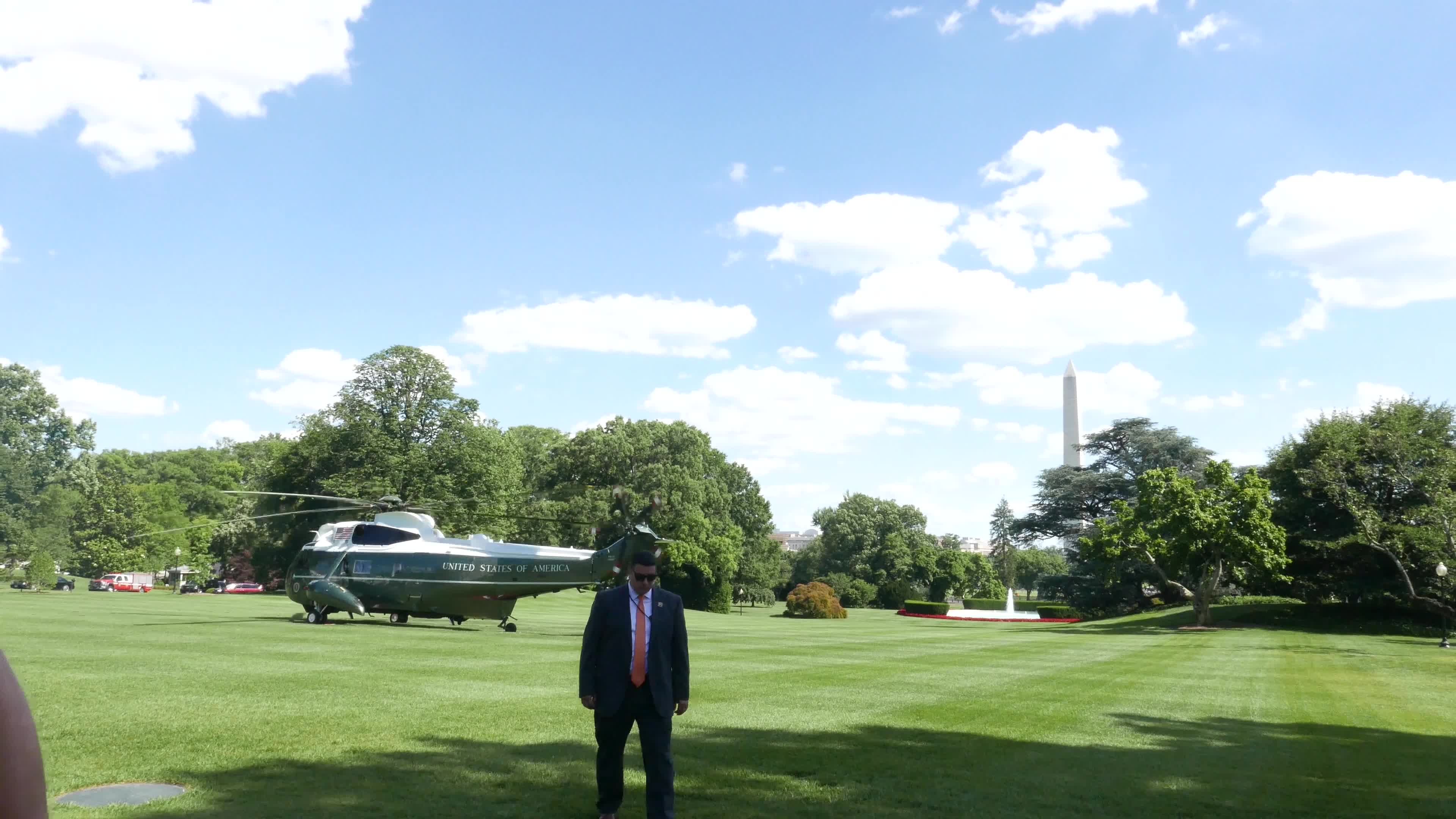 President Donald Trump Departs from the White House