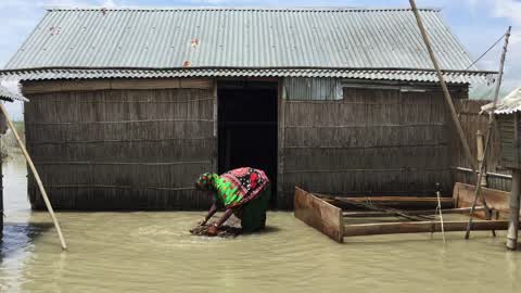 Flood in Gaibandha, Bangladesh