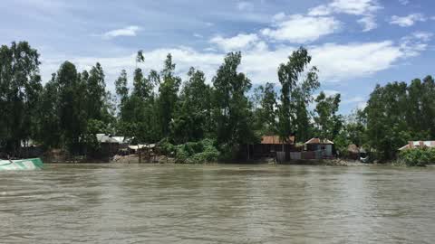 Flood in Gaibandha, Bangladesh