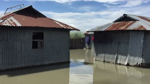 Flood in Gaibandha, Bangladesh