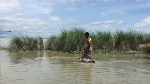 Flood in Gaibandha, Bangladesh