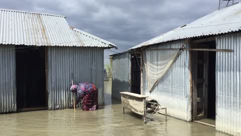 Flood in Gaibandha, Bangladesh