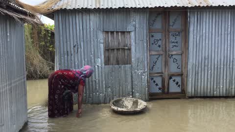 Flood in Gaibandha, Bangladesh