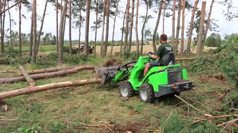 Cleaning after storms in Przyrowa