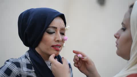 Campaigning to support cancer patients For marriage in Gaza City