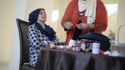 Campaigning to support cancer patients For marriage in Gaza City
