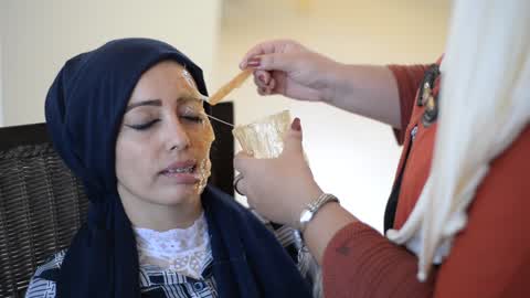 Campaigning to support cancer patients For marriage in Gaza City