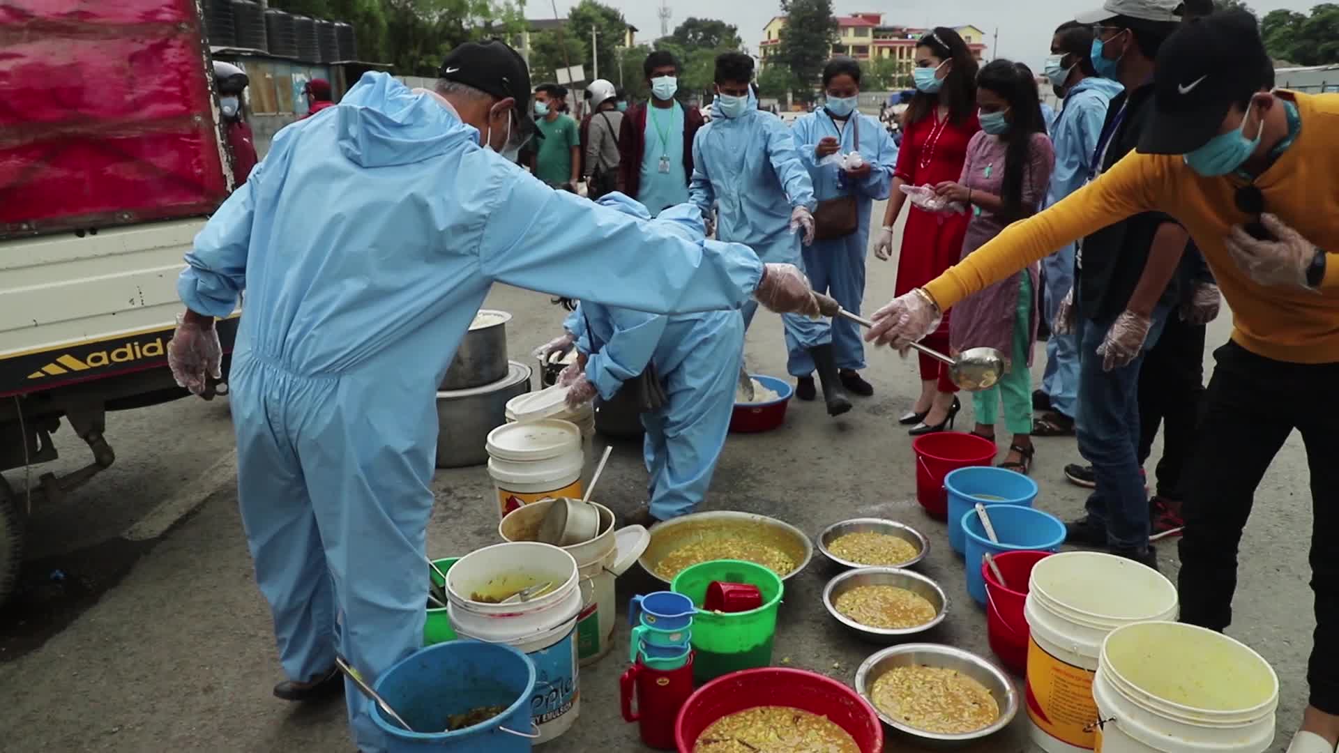 Free meals for the homeless and daily wage earners