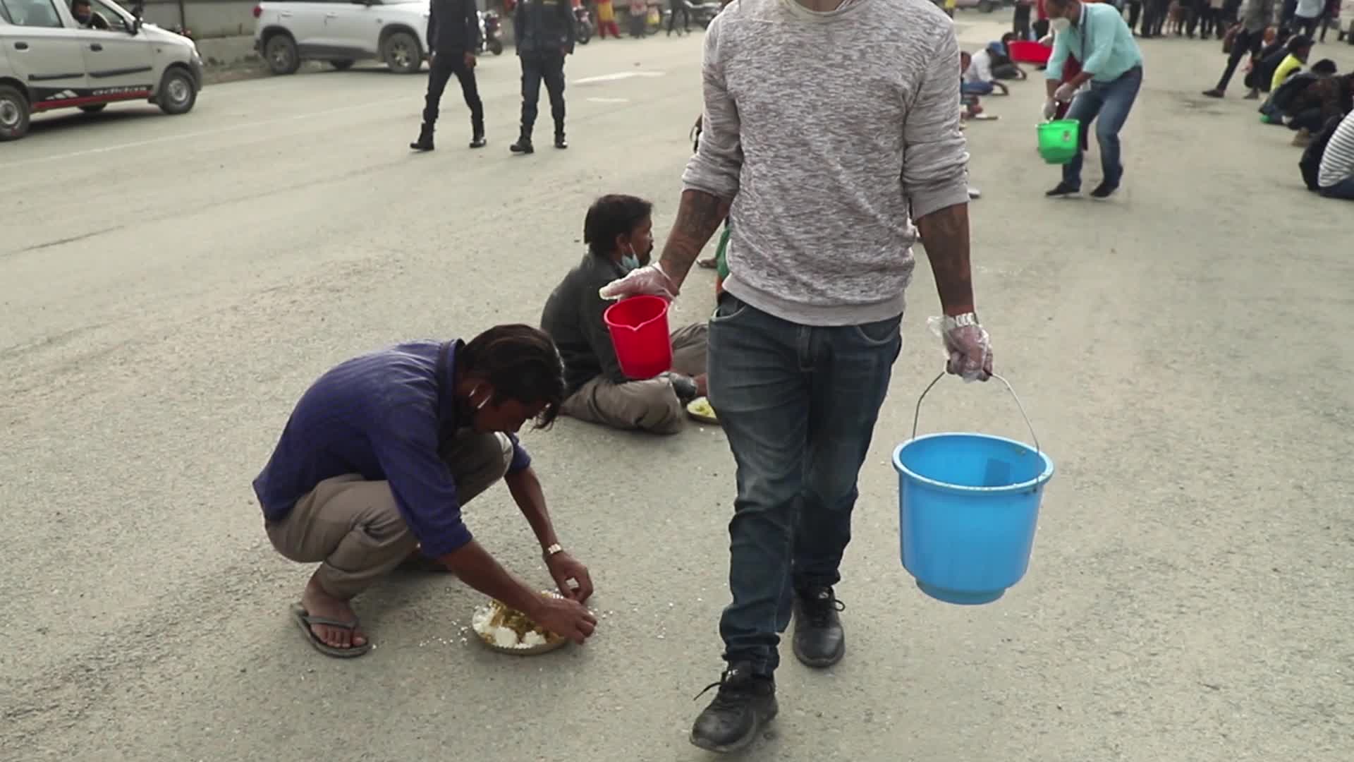 Free meals for the homeless and daily wage earners
