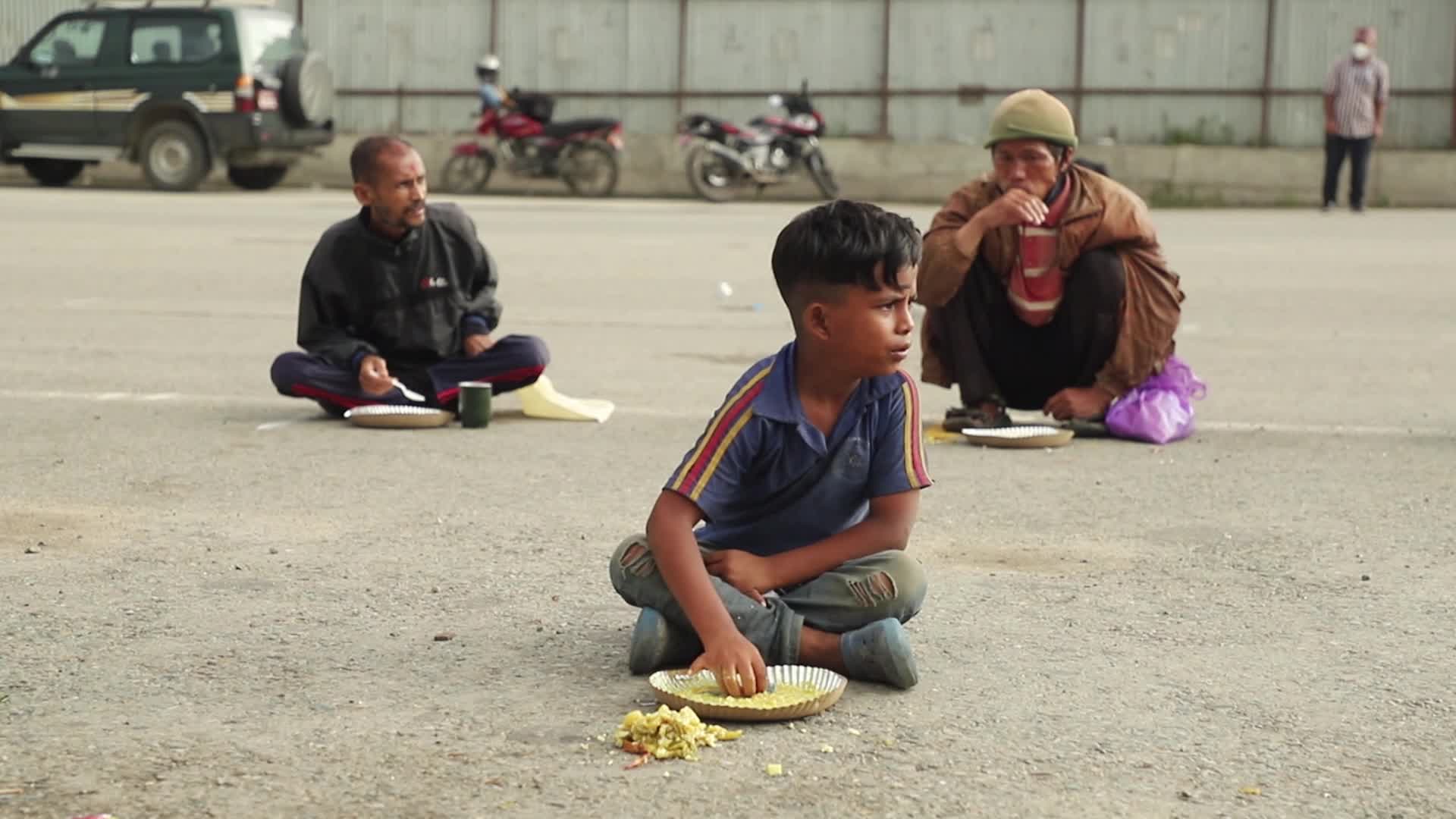 Free meals for the homeless and daily wage earners