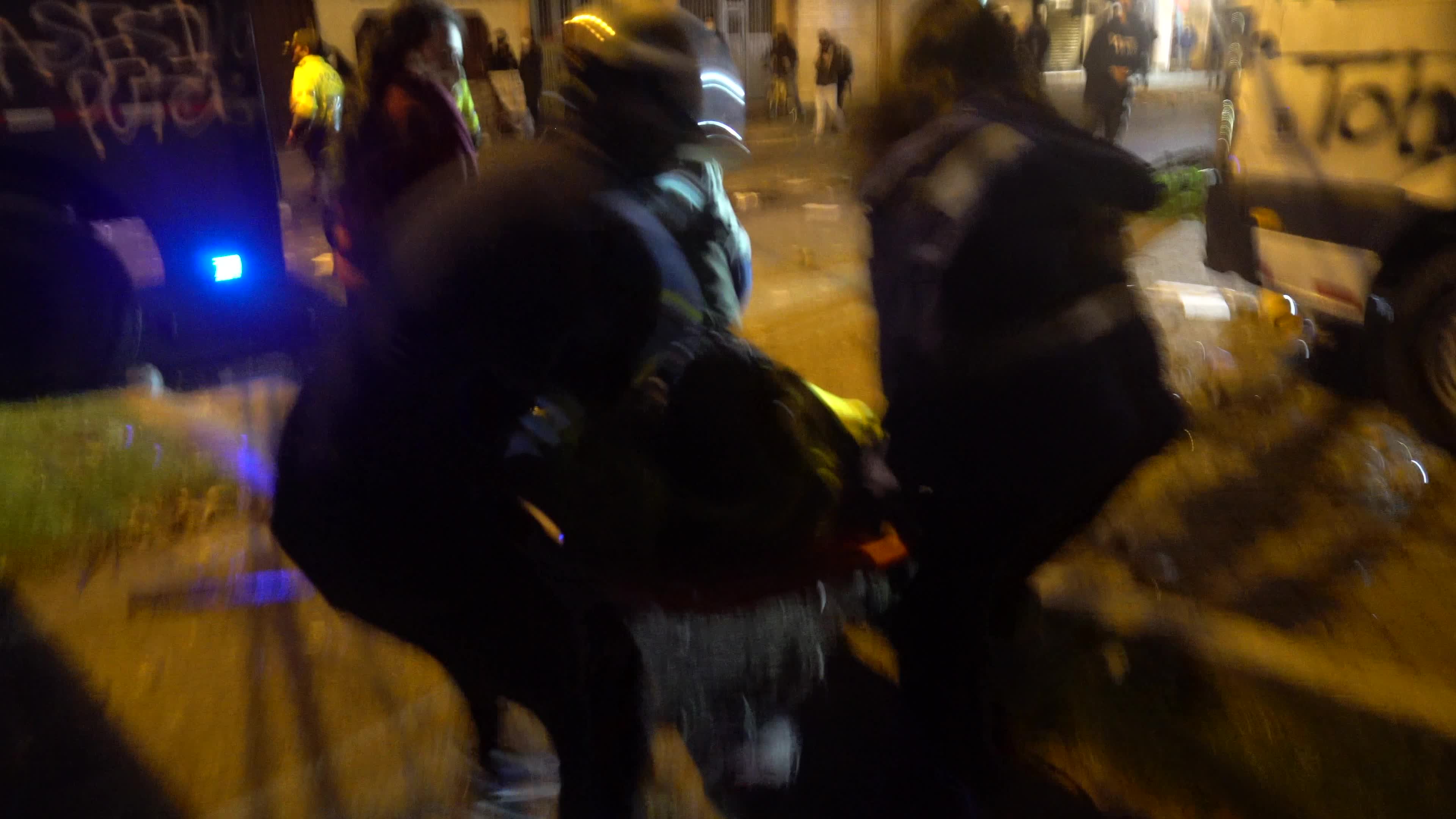 Protest in Bogota, Colombia against the death of a lawyer under police custody