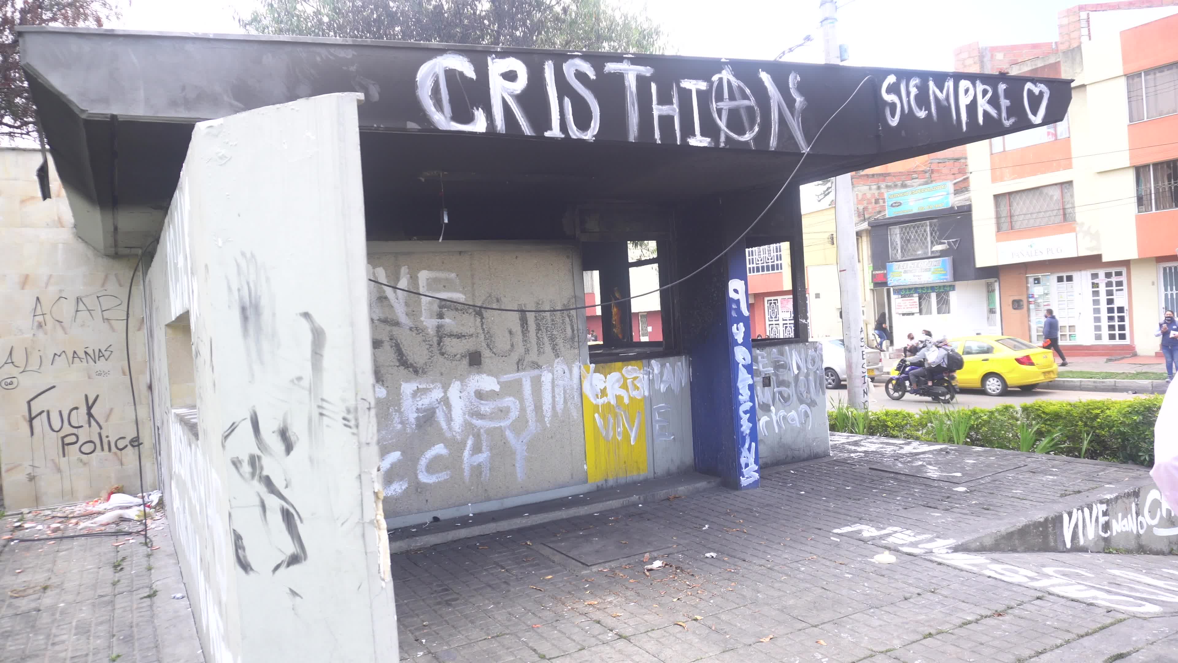 Anti-police brutality demonstration in Colombia