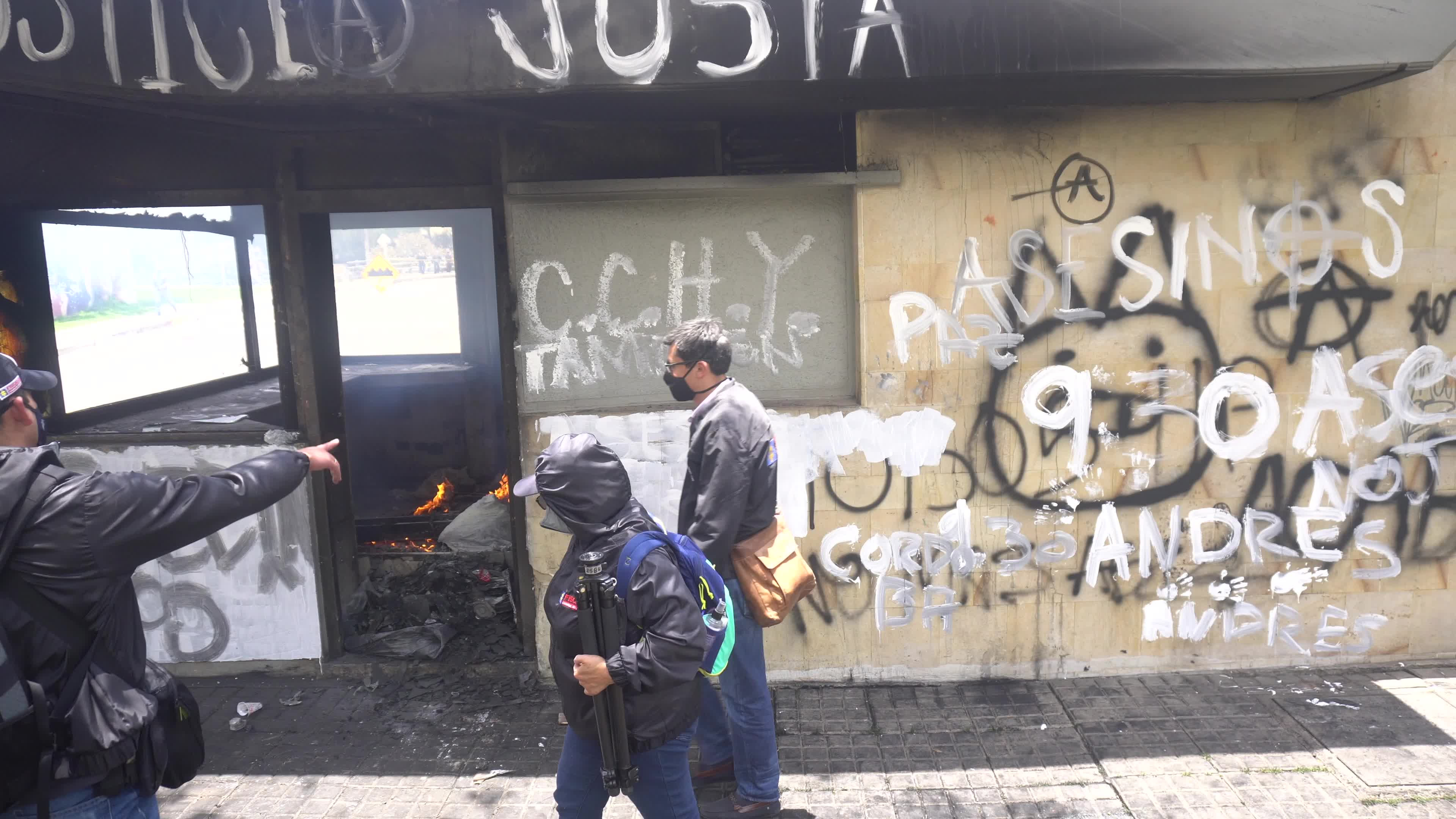 Anti-police brutality demonstration in Colombia