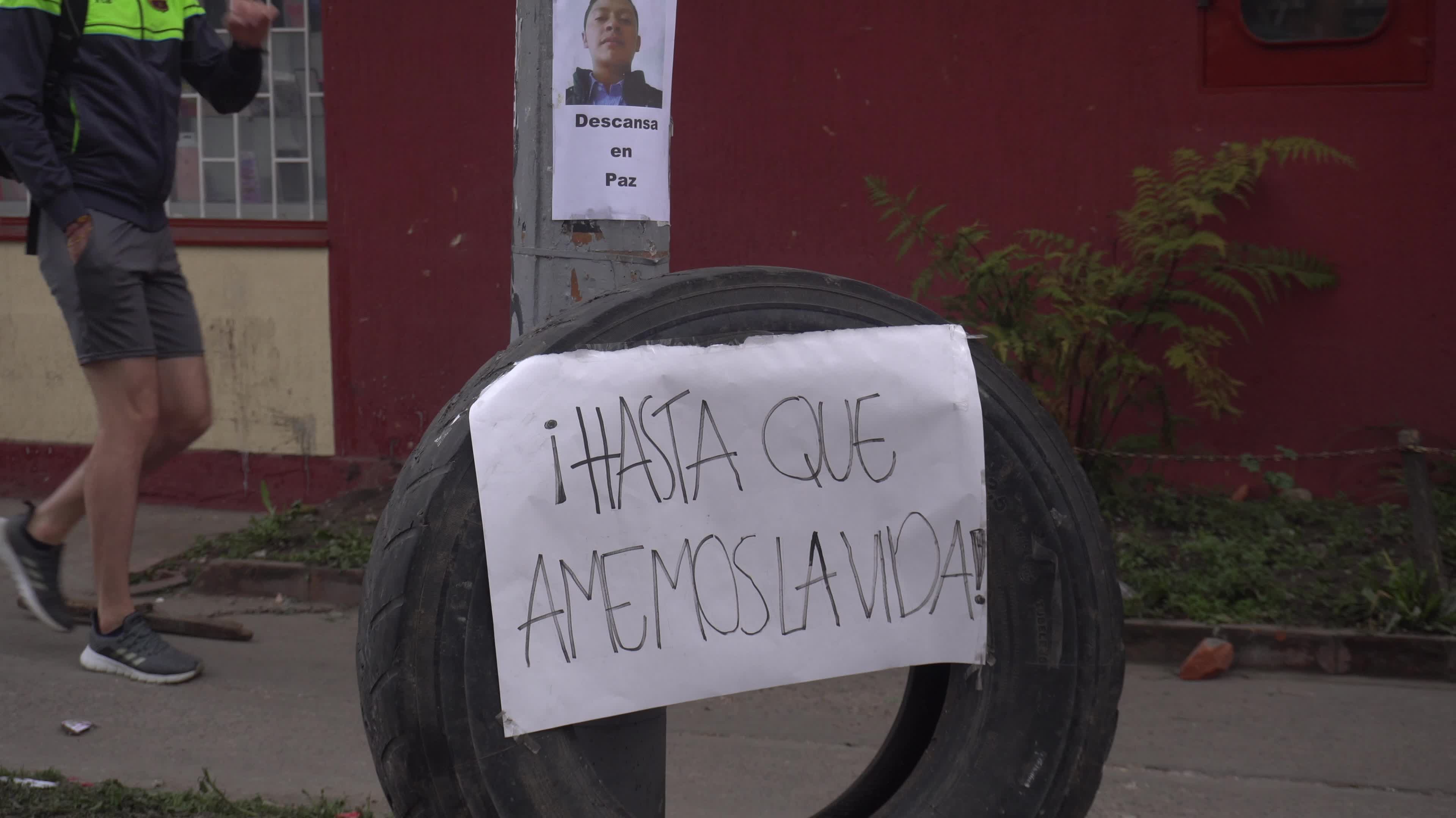 Anti-police brutality demonstration in Colombia