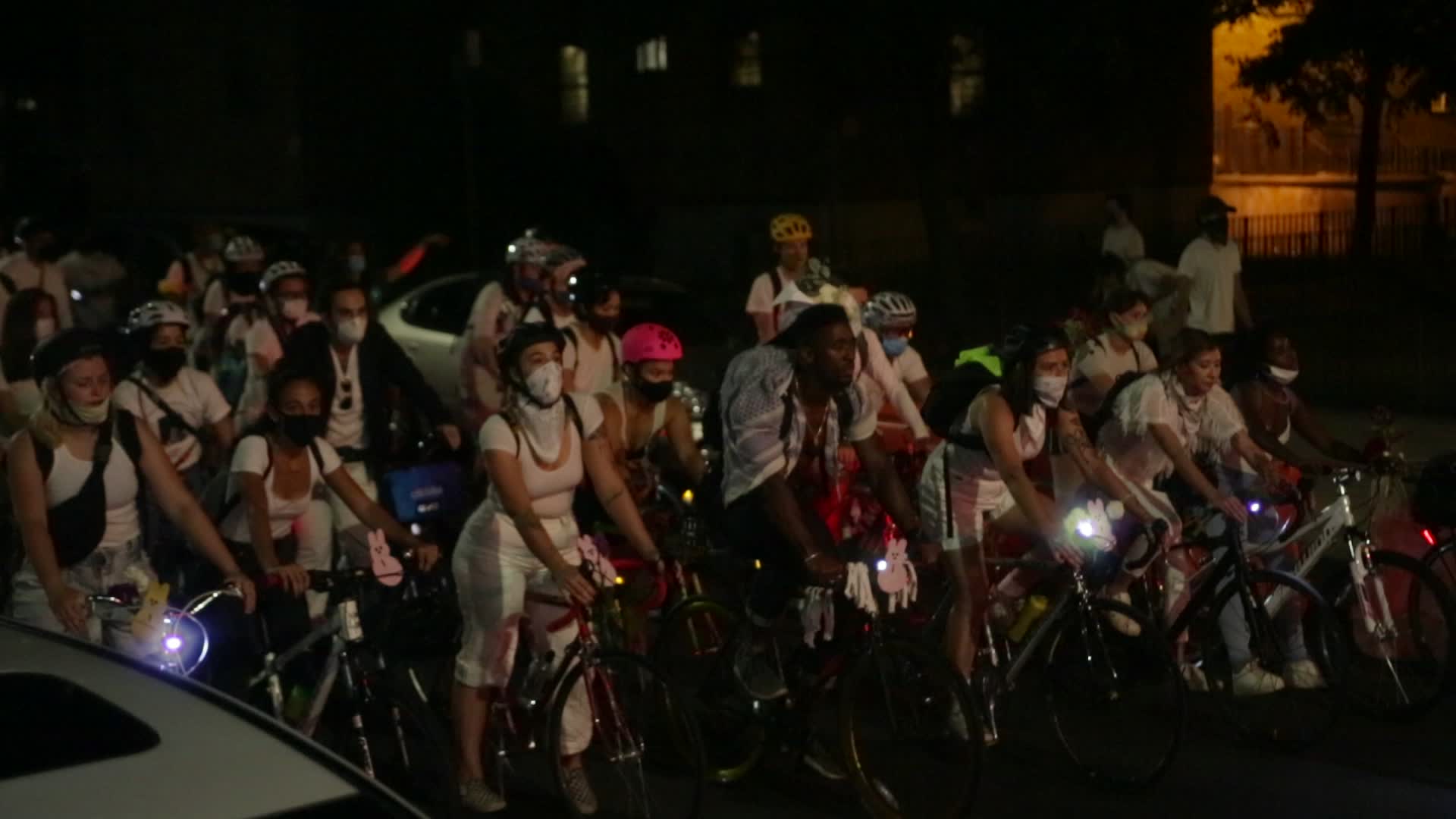 Vigil for cyclist Sarah Pitts in New York City