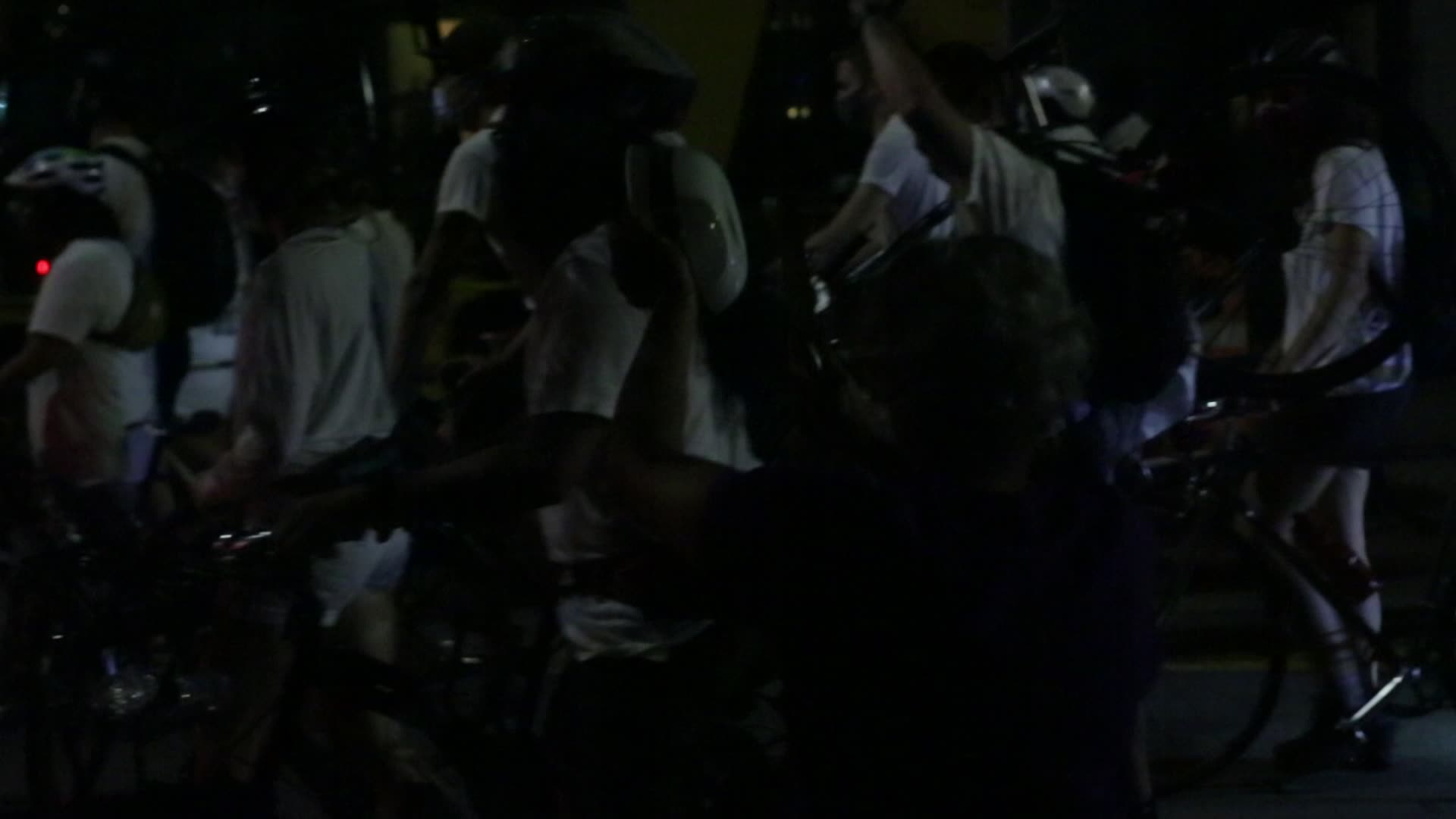 Vigil for cyclist Sarah Pitts in New York City