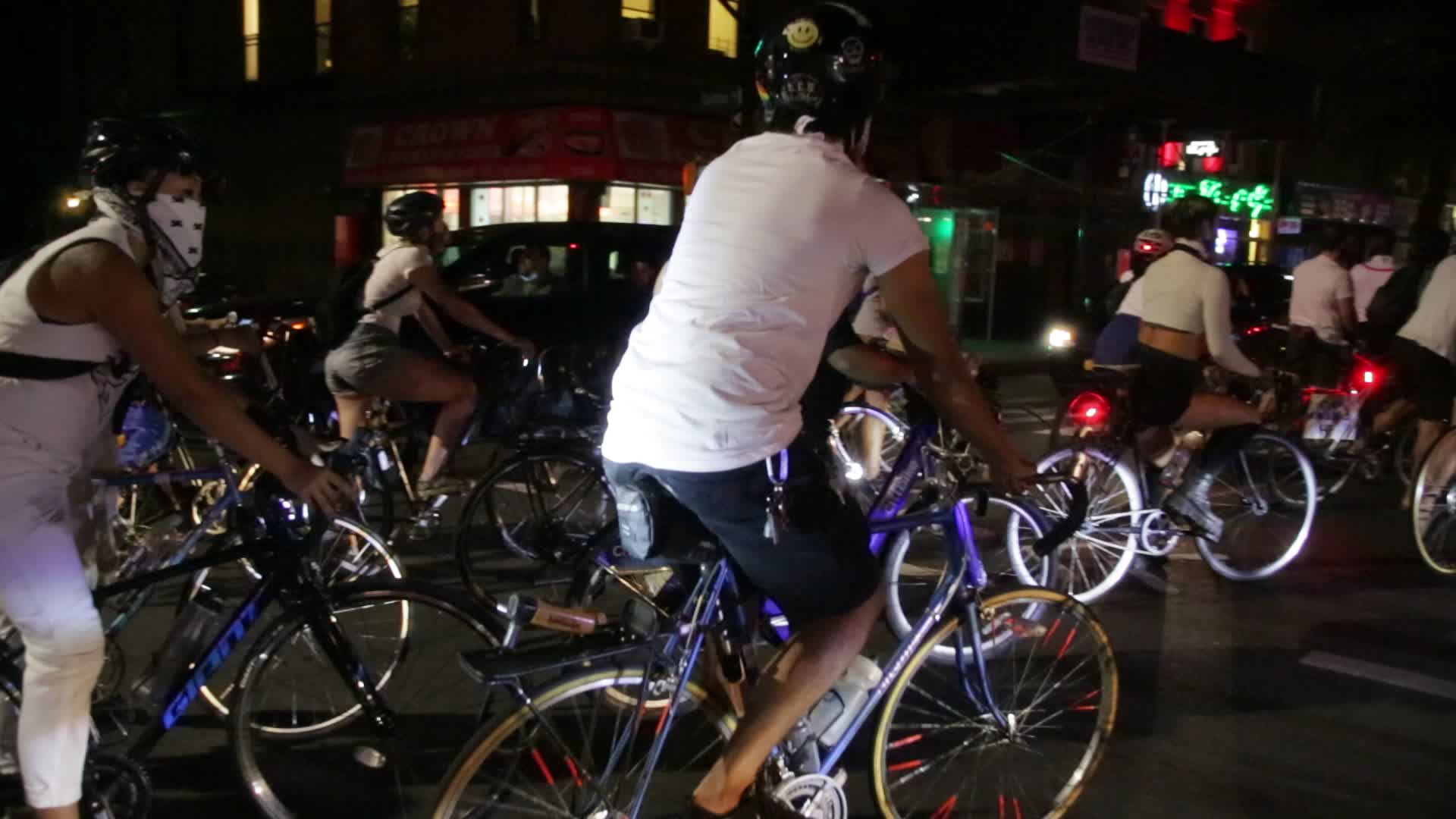 Vigil for cyclist Sarah Pitts in New York City