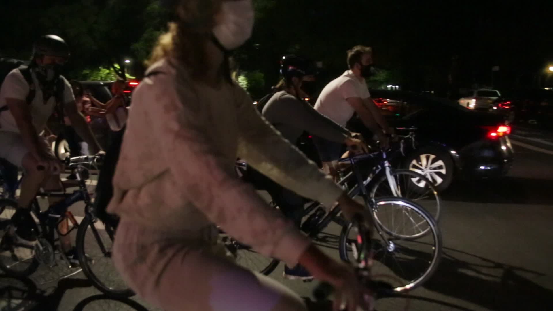 Vigil for cyclist Sarah Pitts in New York City