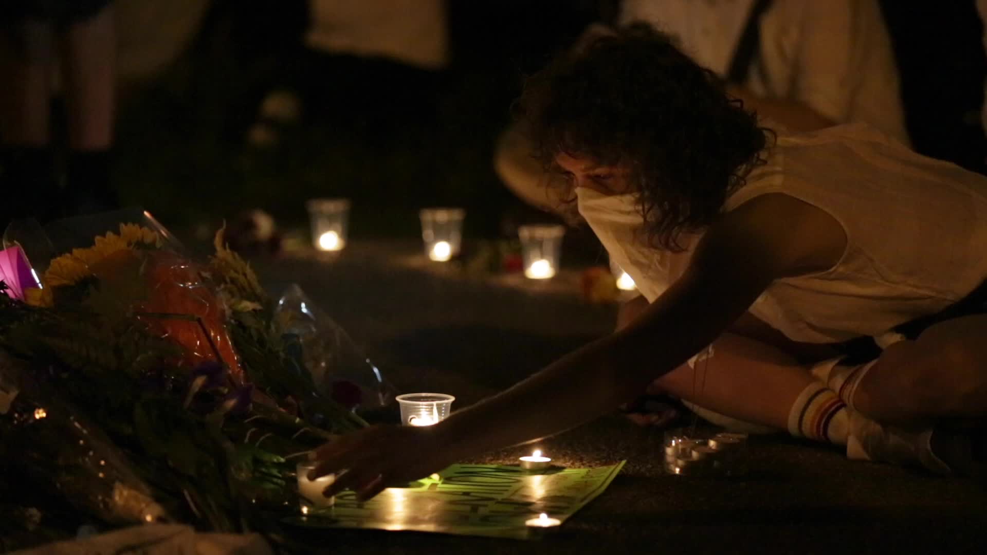 Vigil for cyclist Sarah Pitts in New York City