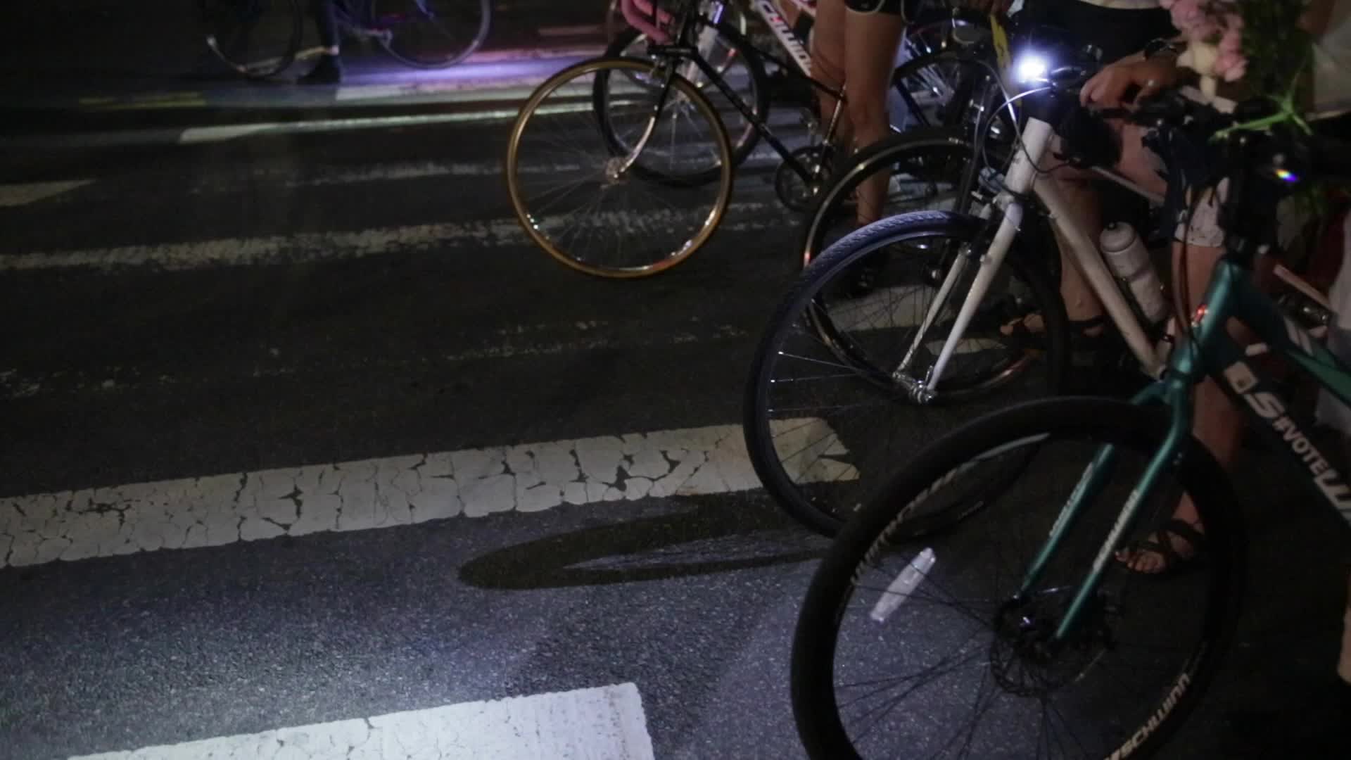 Vigil for cyclist Sarah Pitts in New York City