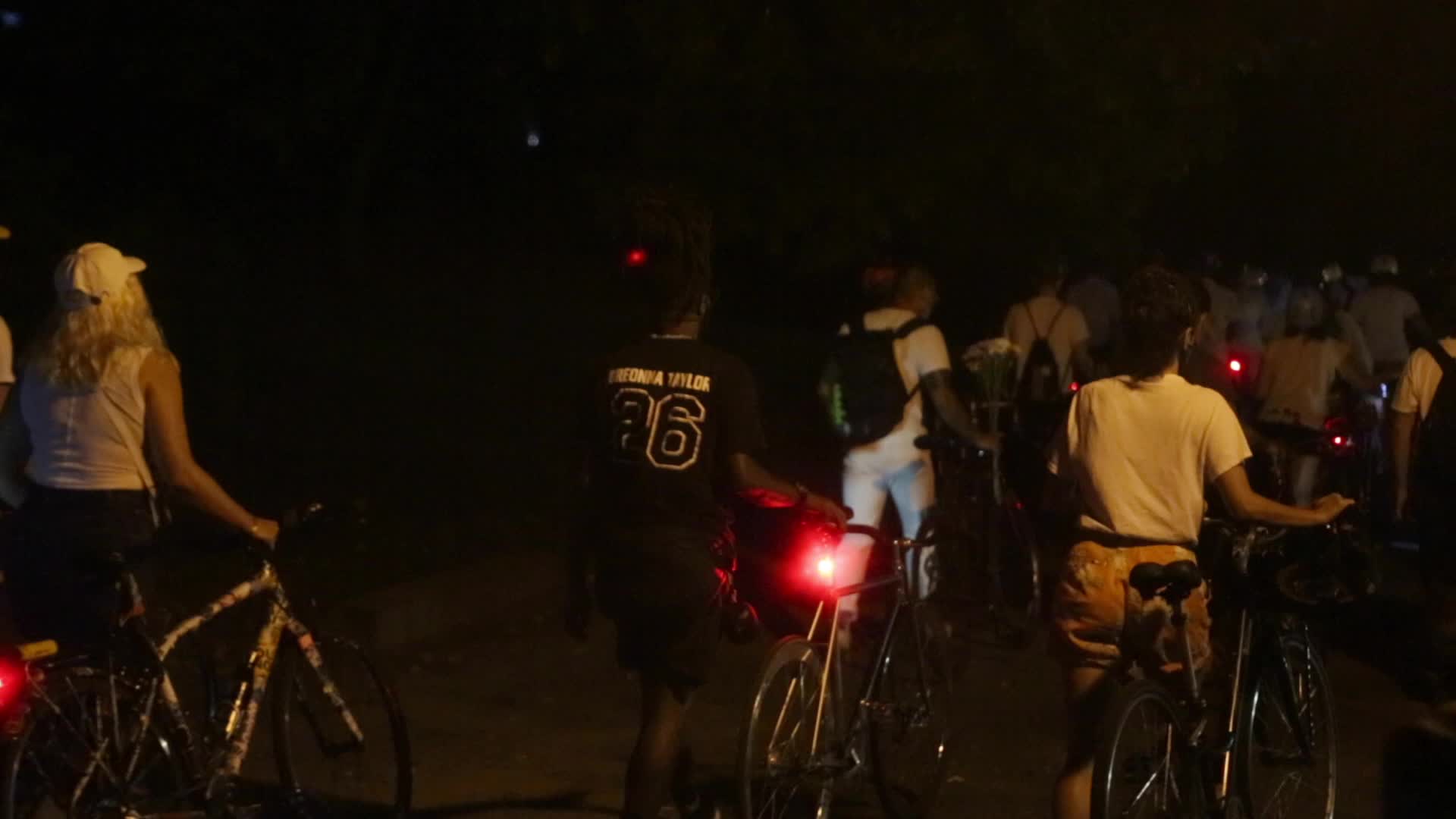 Vigil for cyclist Sarah Pitts in New York City