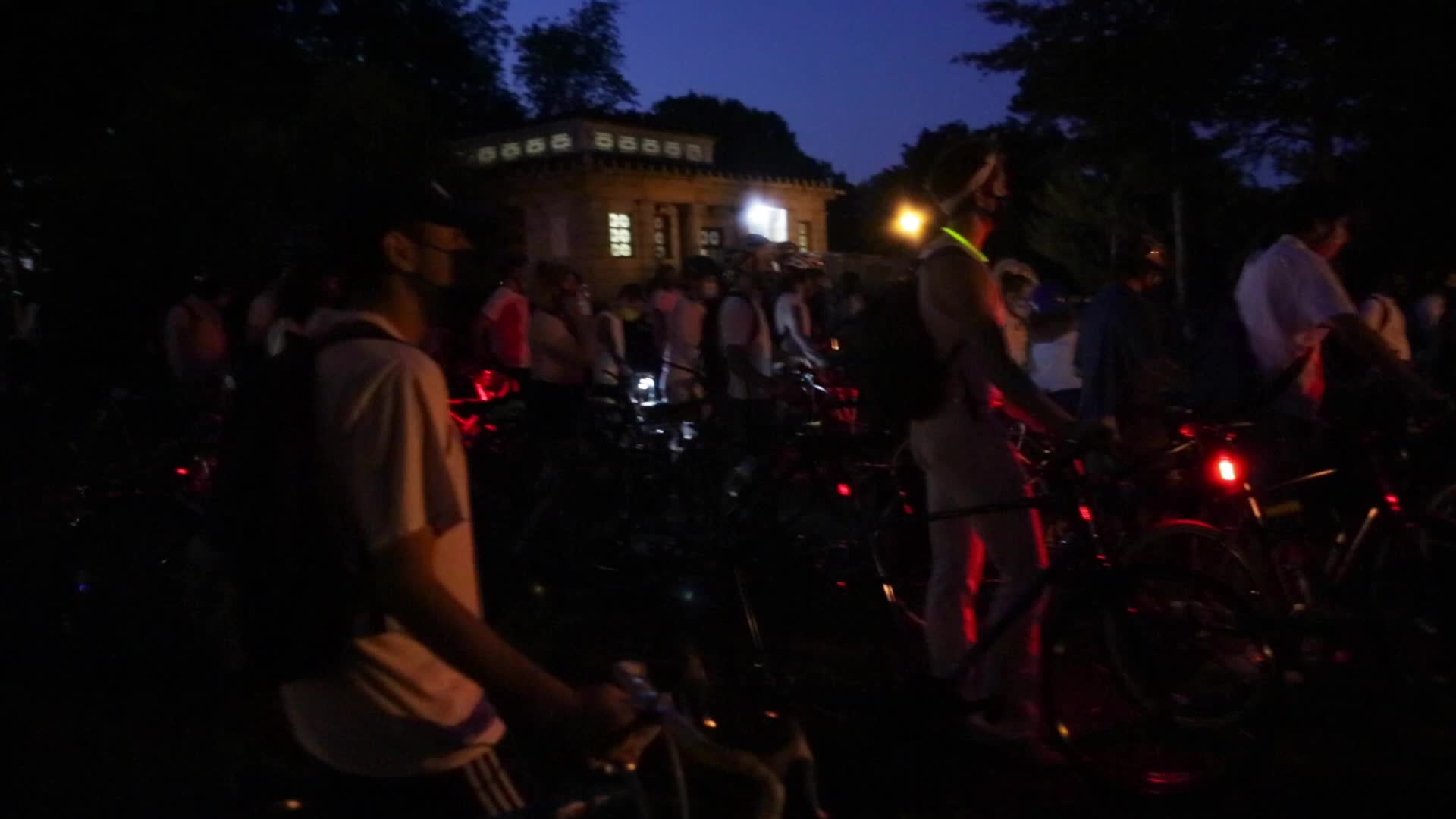 Vigil for cyclist Sarah Pitts in New York City