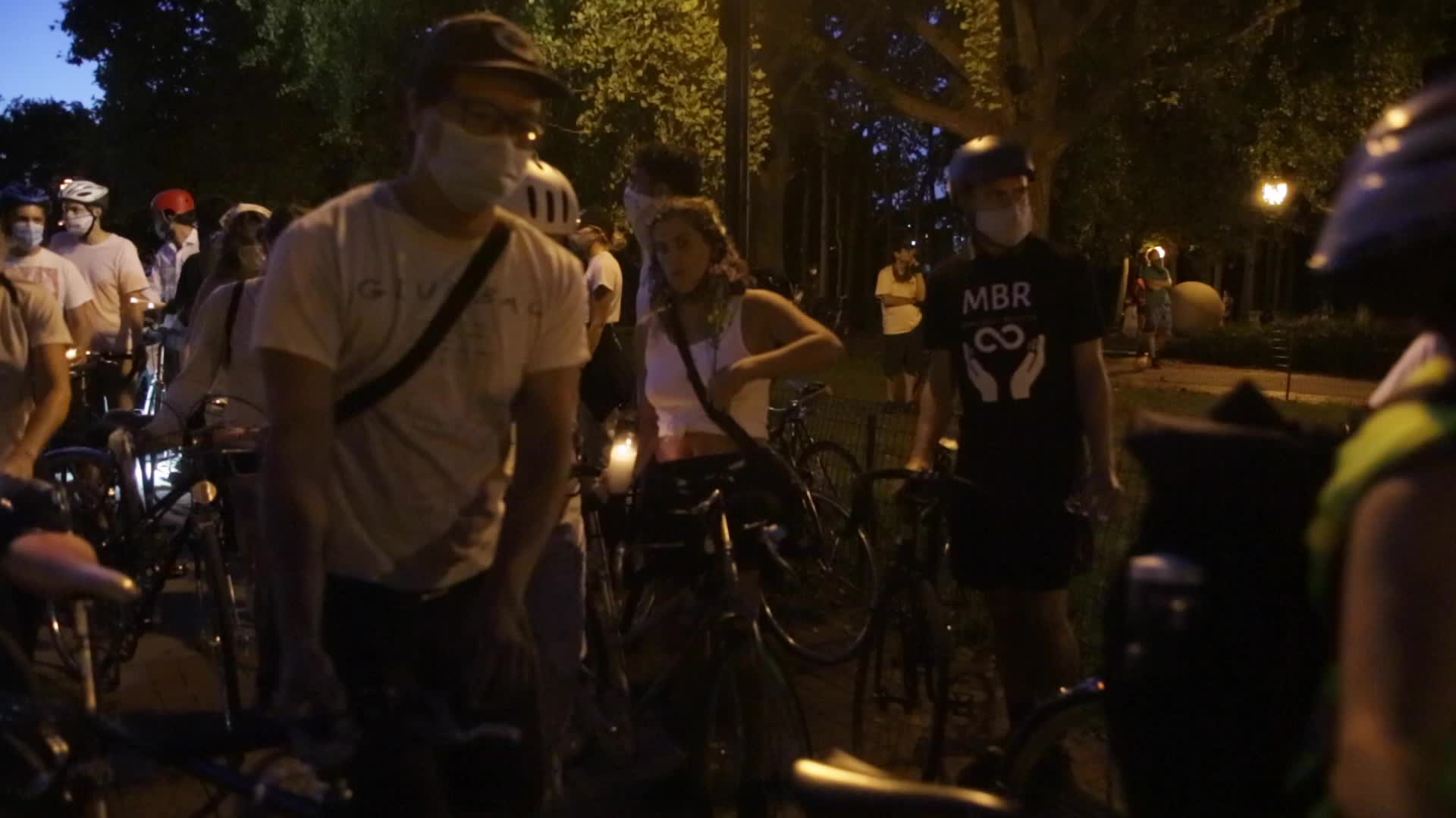 Vigil for cyclist Sarah Pitts in New York City