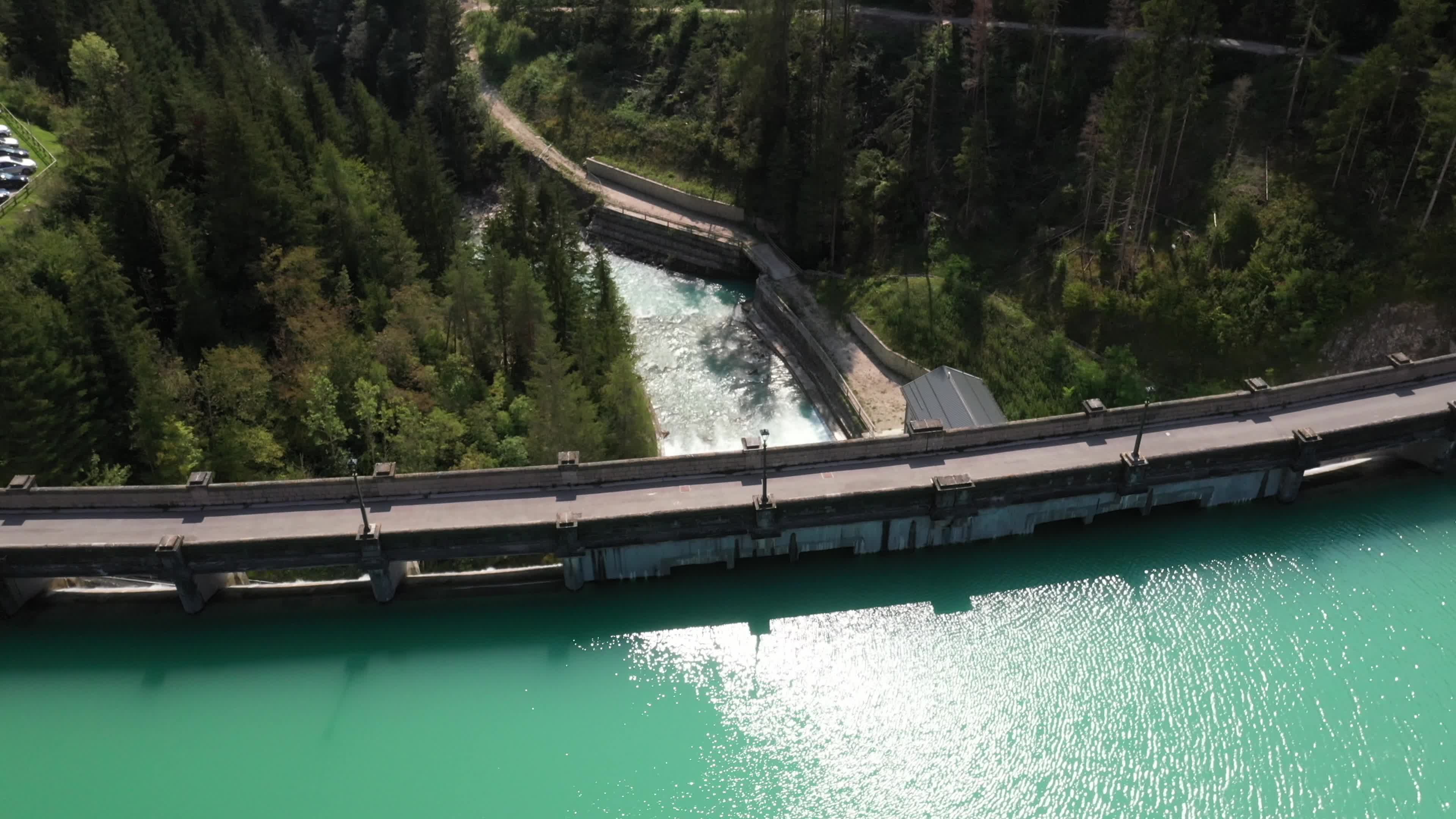 Drone View Of Auronzo Di Cadore