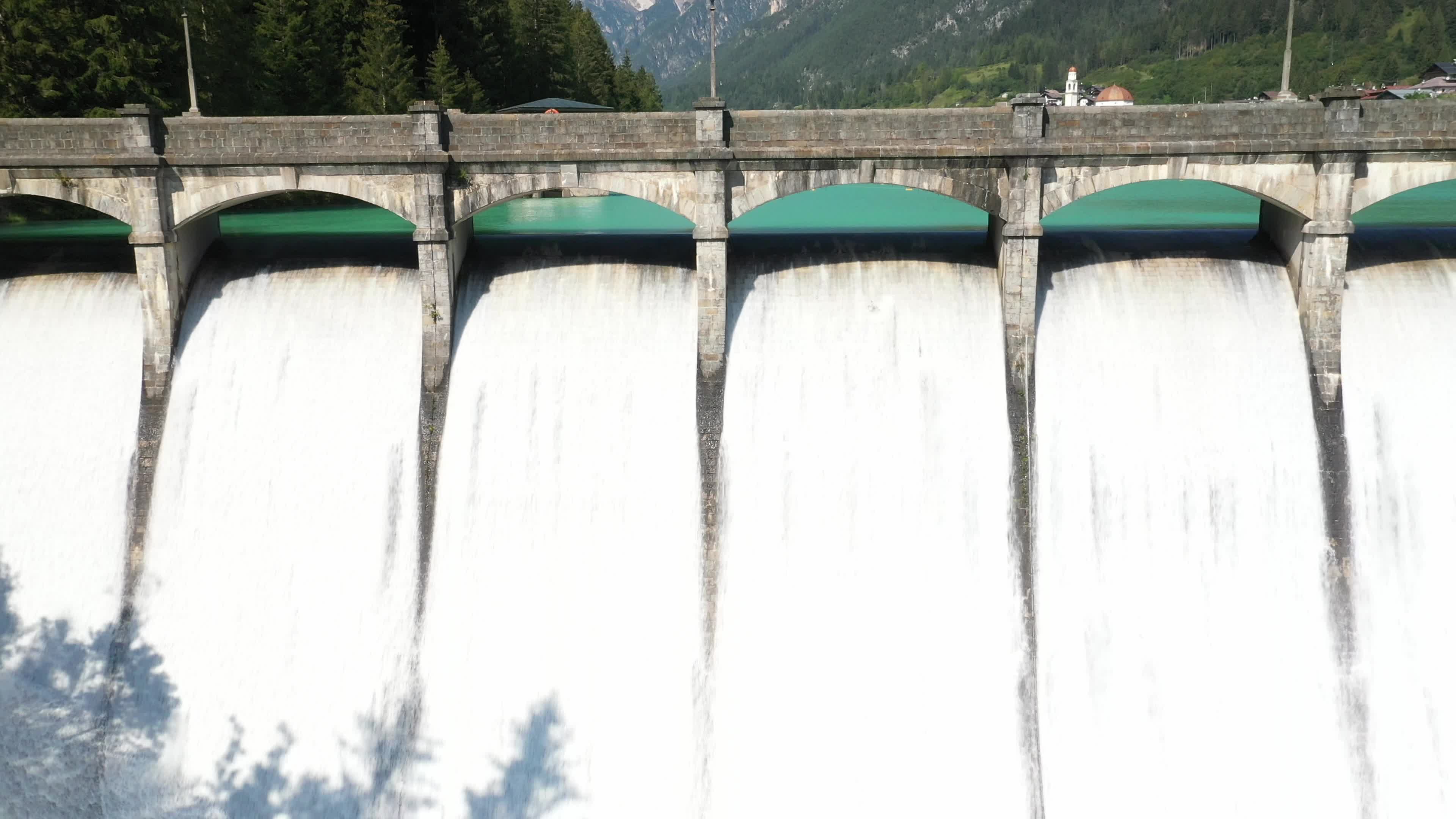 Drone View Of Auronzo Di Cadore