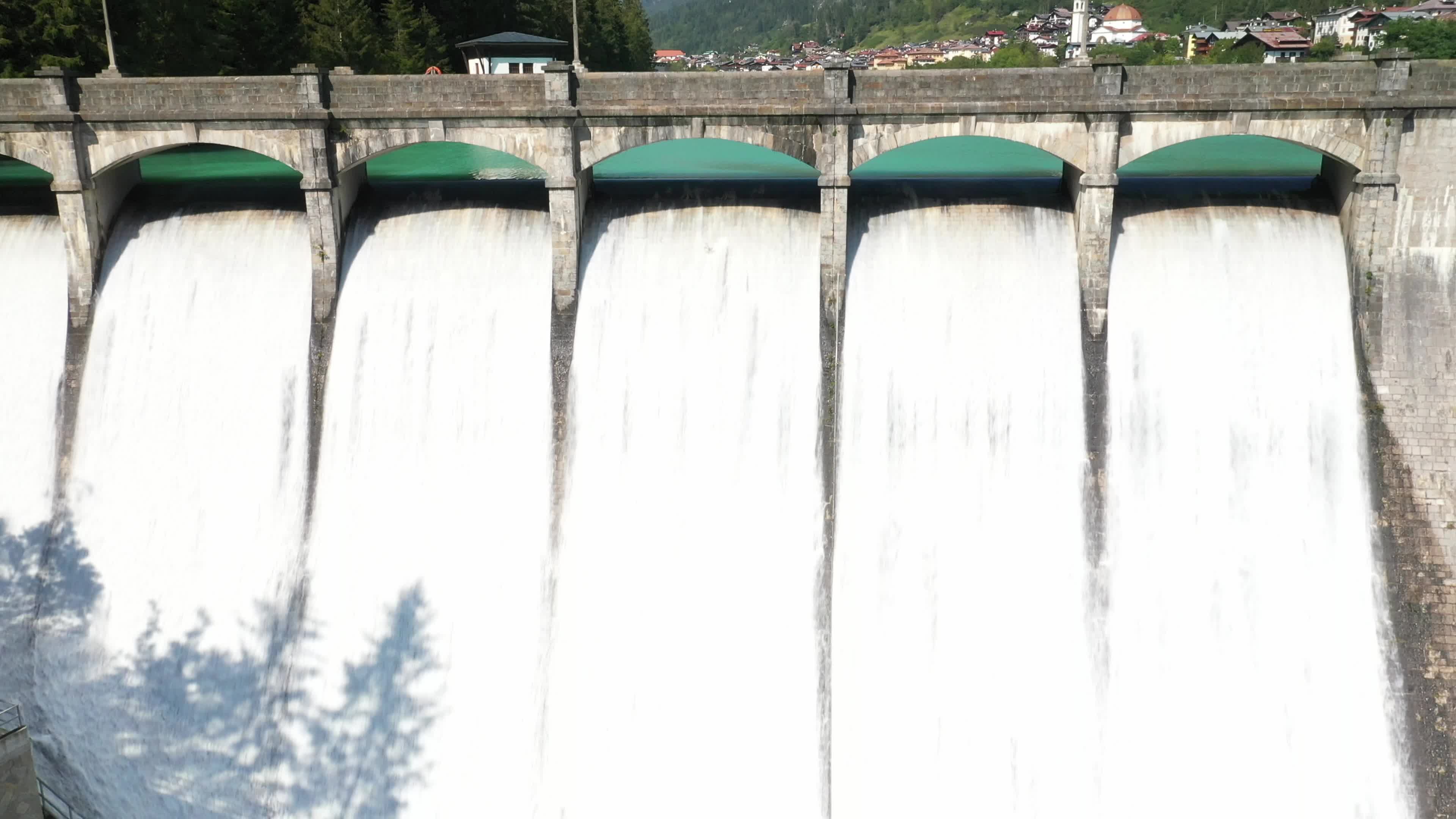 Drone View Of Auronzo Di Cadore