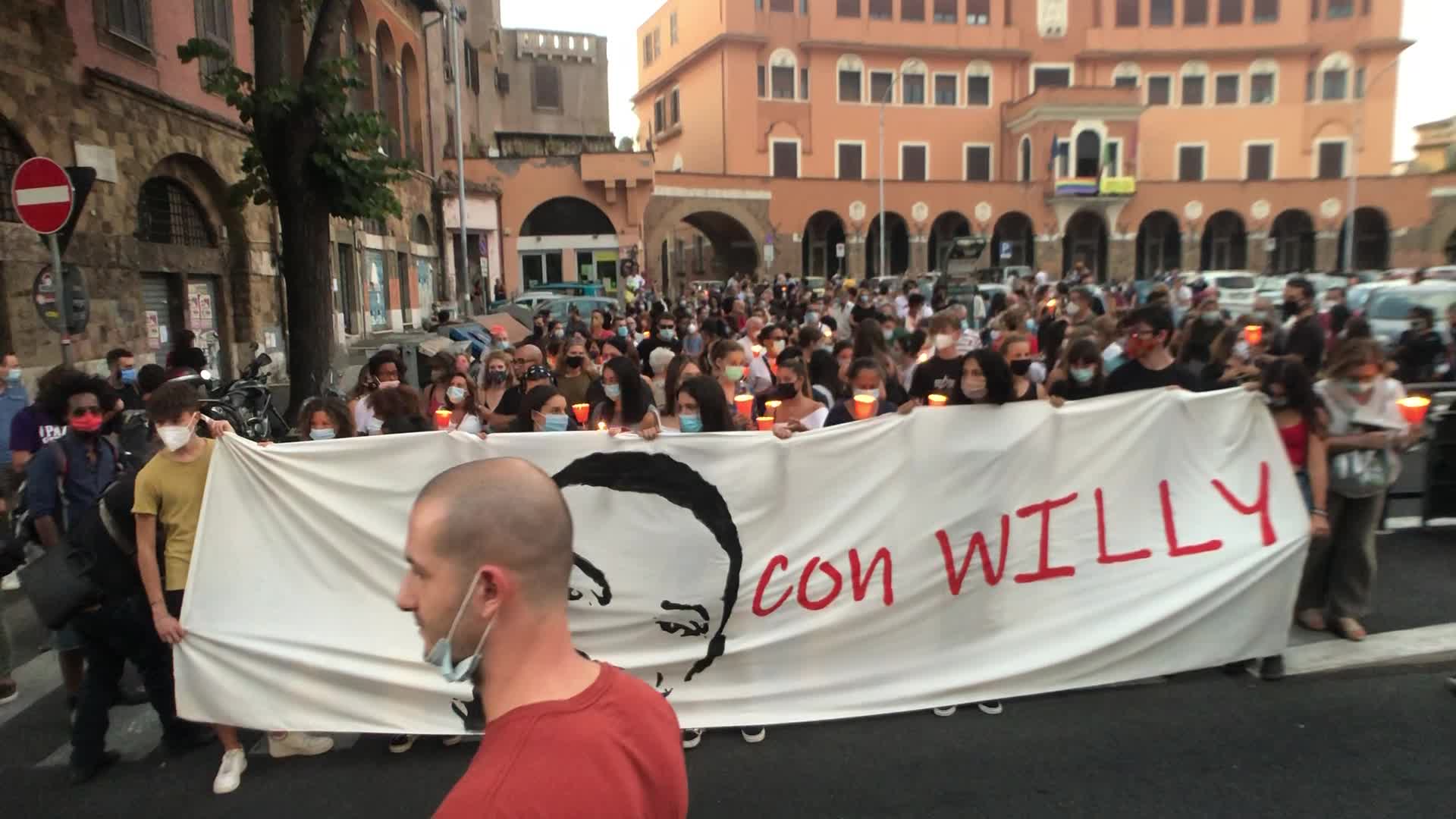 Willy Duarte Monteiro's murder torchlight procession in Rome