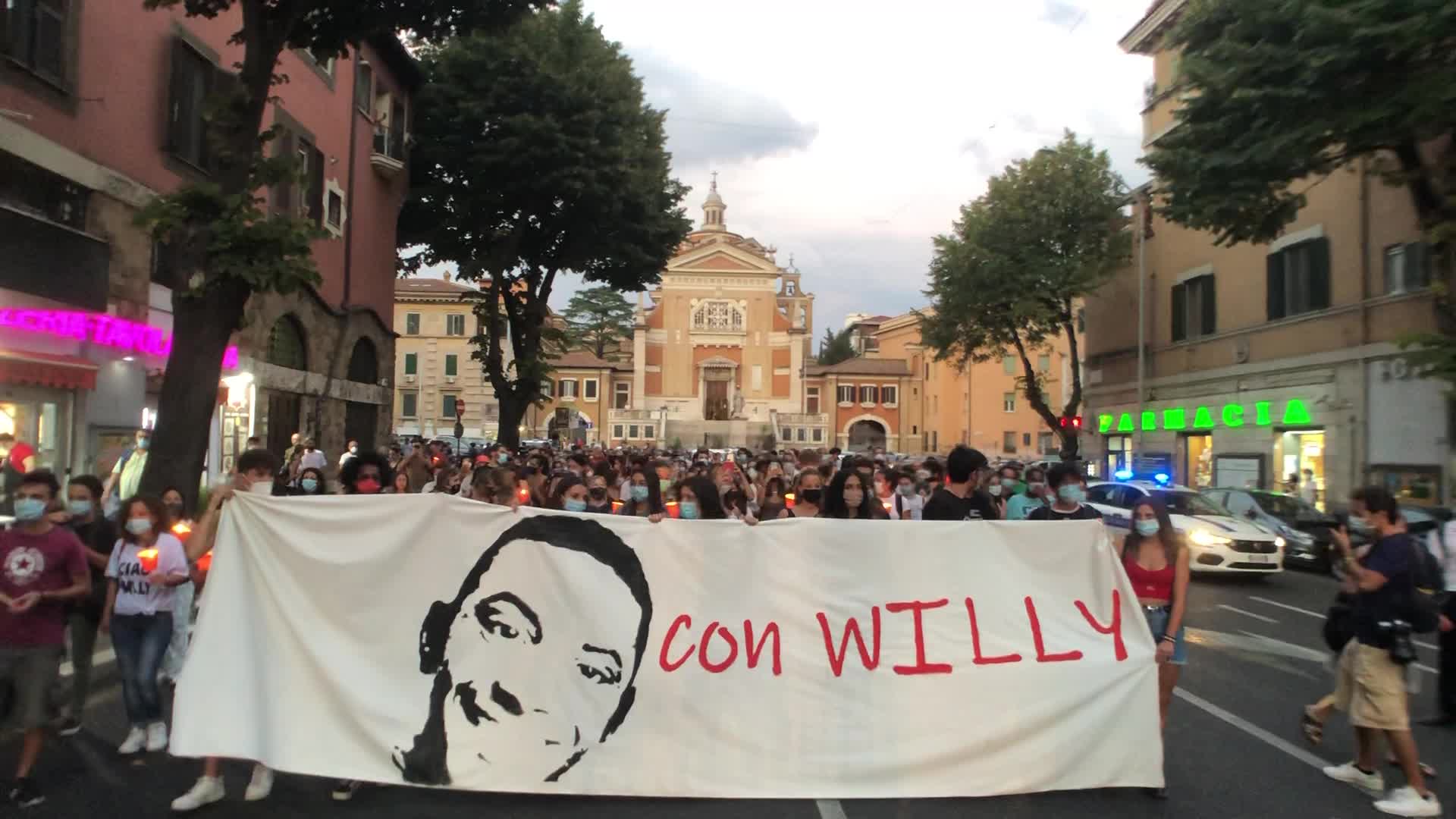 Willy Duarte Monteiro's murder torchlight procession in Rome