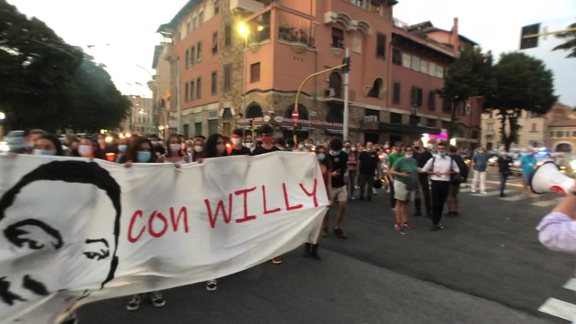 Willy Duarte Monteiro's murder torchlight procession in Rome