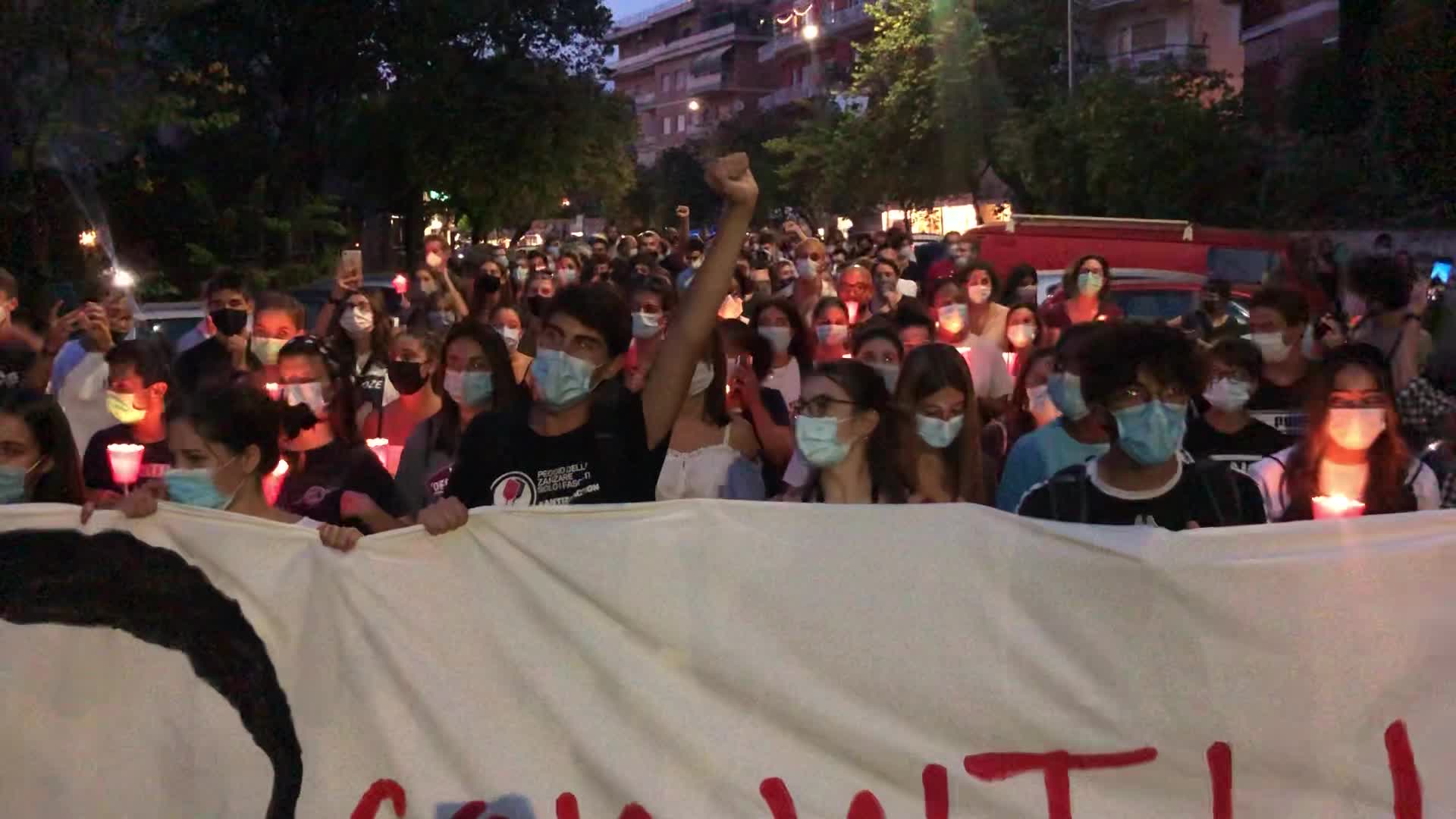 Willy Duarte Monteiro's murder torchlight procession in Rome