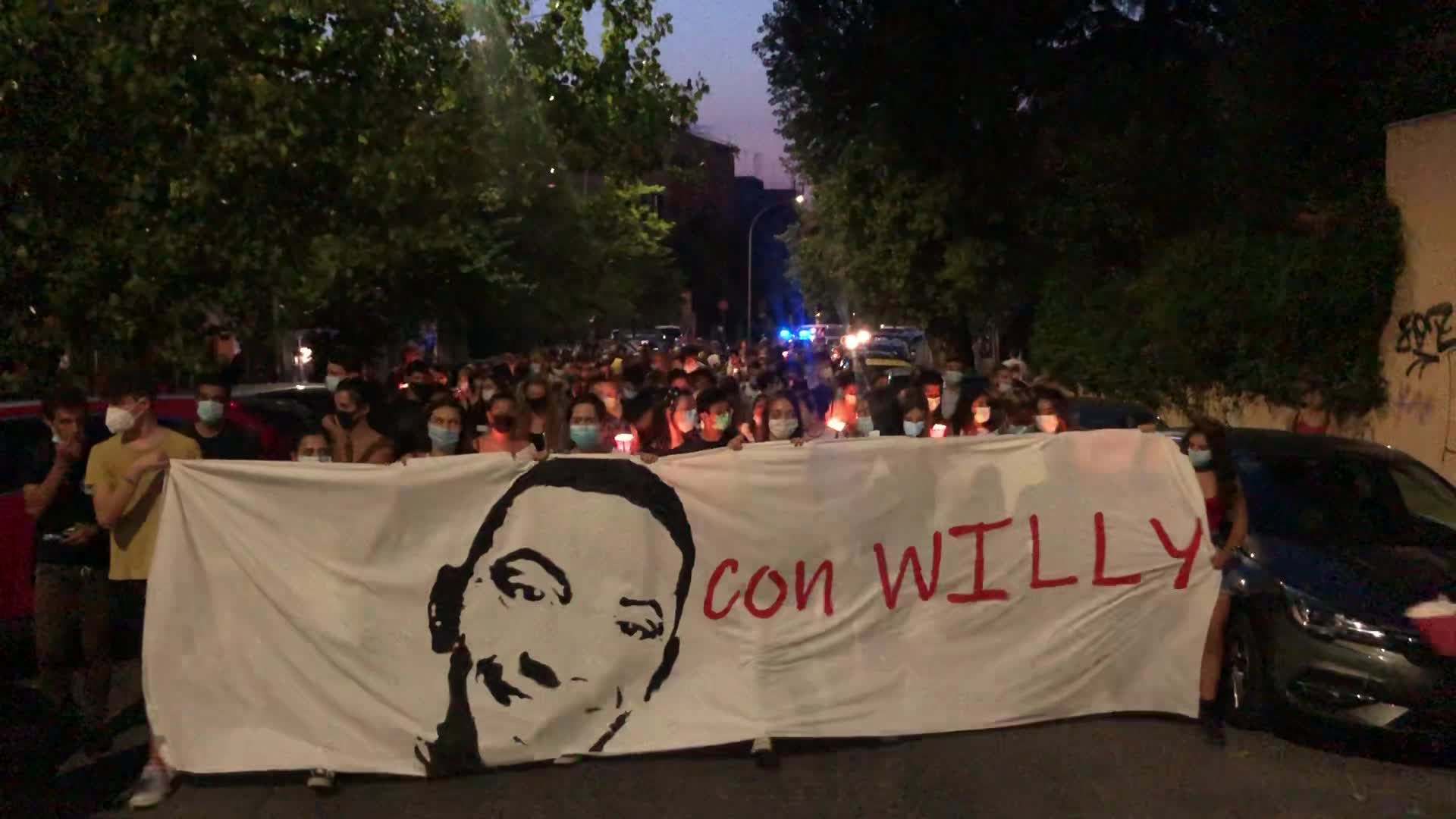 Willy Duarte Monteiro's murder torchlight procession in Rome