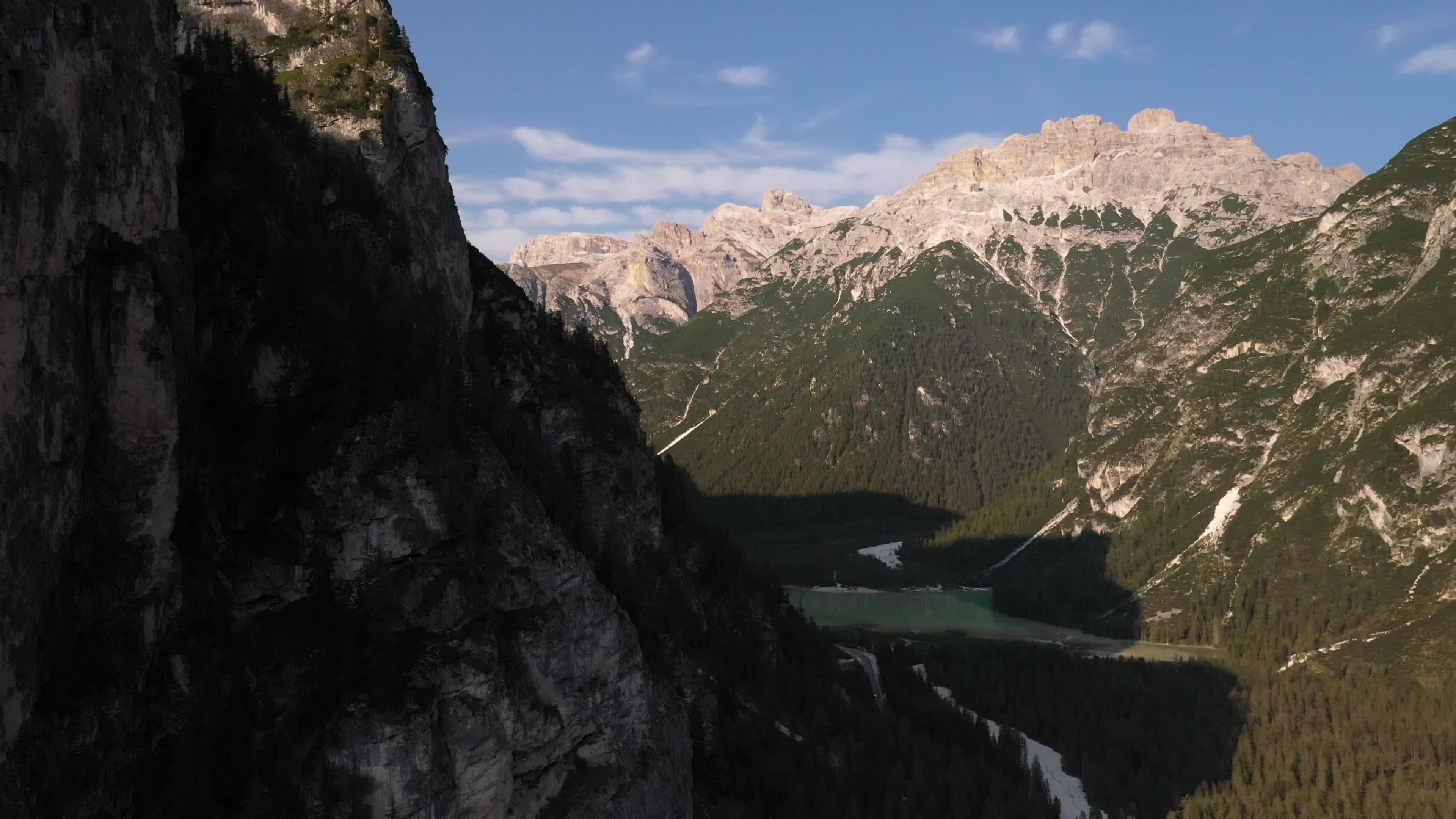 Drone view of Dolomites