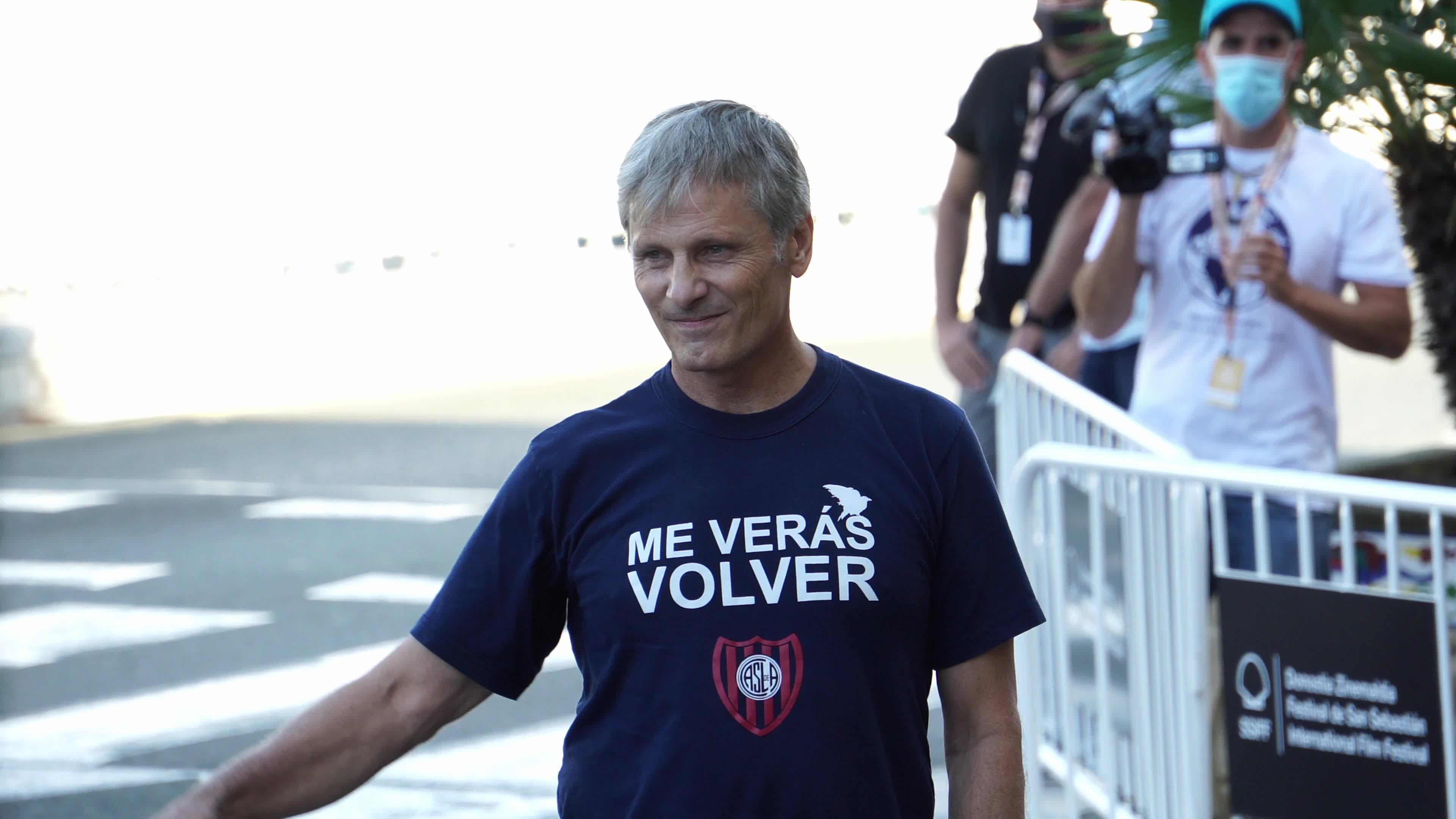 Viggo Mortensen arrives at San Sebastian Film Festival