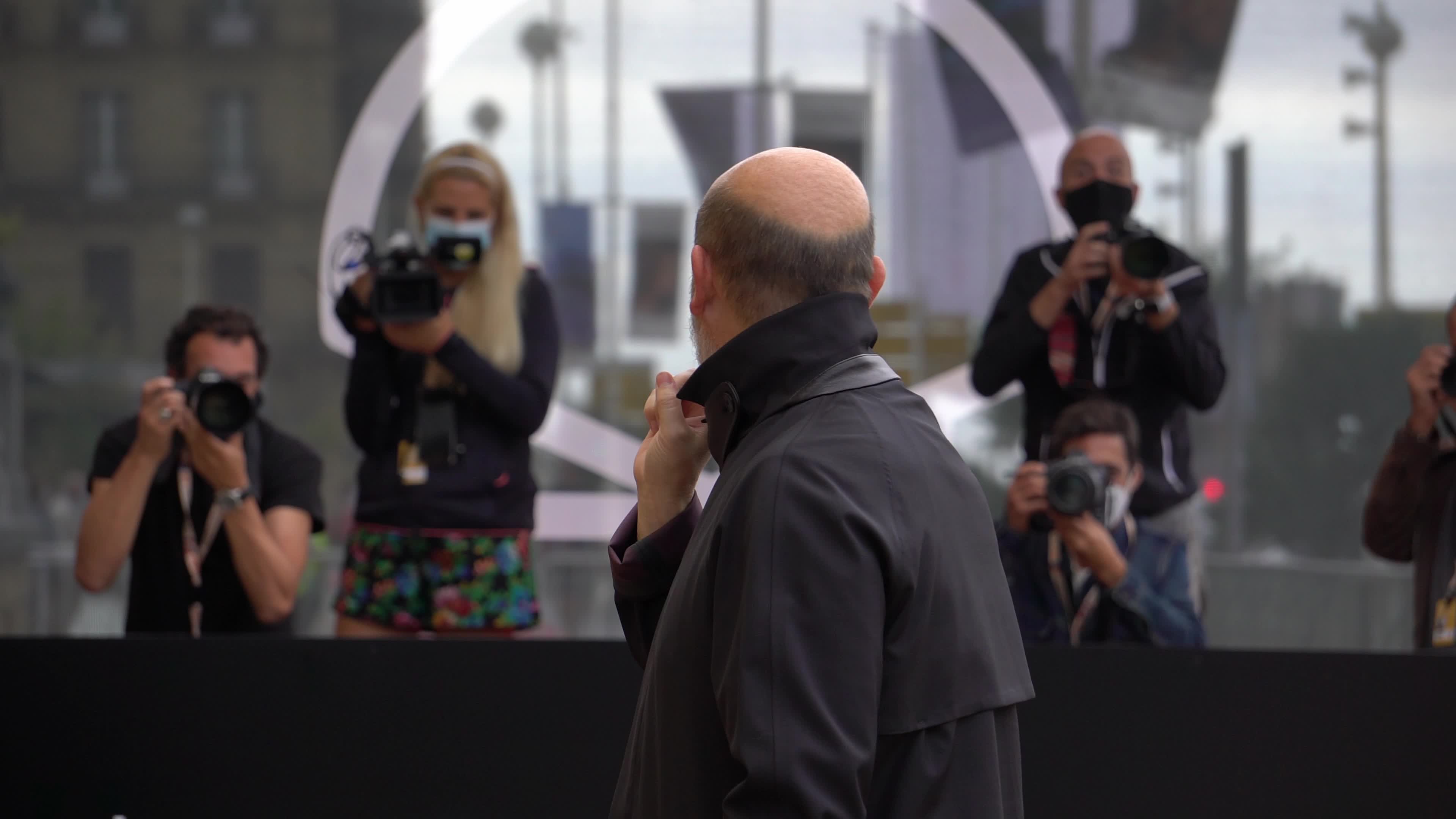 Javier Camara arrives in San Sebastian